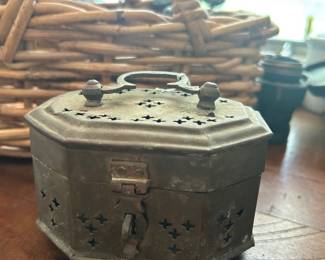 Brass trinket/cricket box