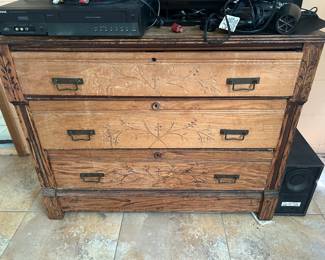 Antique carved dresser