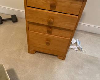 Wood nightstand