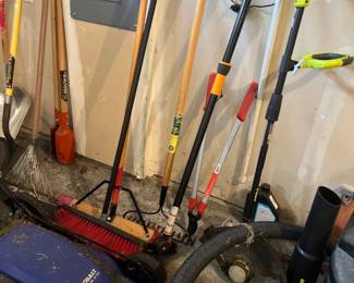 Ryobi weed trimmer; lawn and garden tools