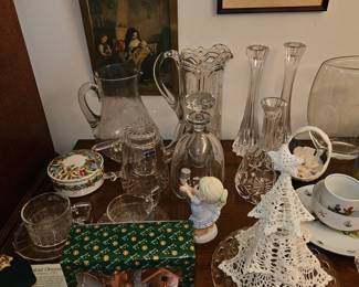 Vintage Glass and decanters