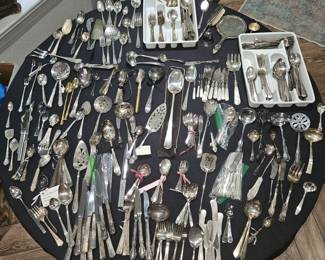 Lots of antique/vintage flatware