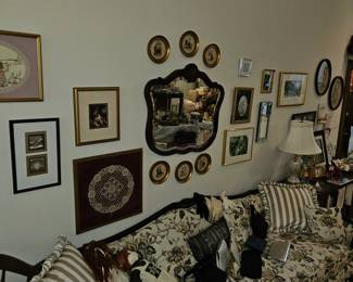 Vintage Mirror and Art