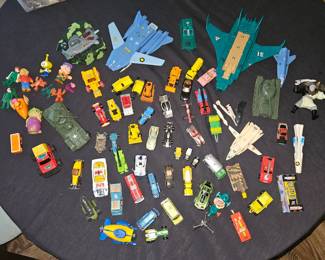 Vintage matchbox and toys