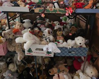 100s of various stuffed animals