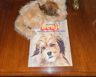 Vintage Benji with book