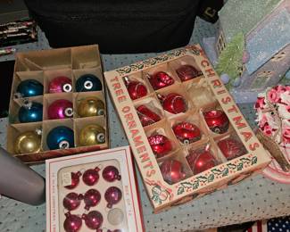 Vintage glass Ornaments 