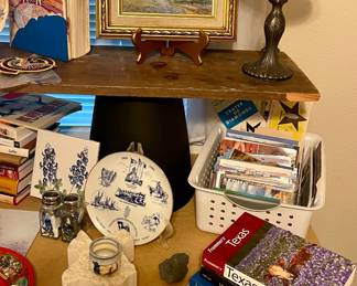 BLUEBONNET DECOR, FRAMED ART, LAMP