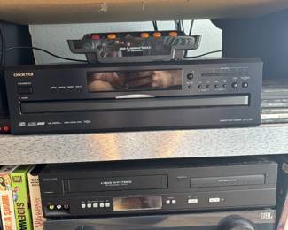 Vintage look Newer JBL MA310  5.1ch Receiver LIKE NEW Condition   AND 5-disc CD changer AND Vhs/DVD combo 