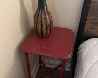 Small wood side table