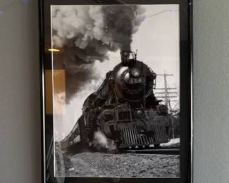 Wayfair framed 1920's-30's Steam Engine pulling Passenger train  by Vintage Images