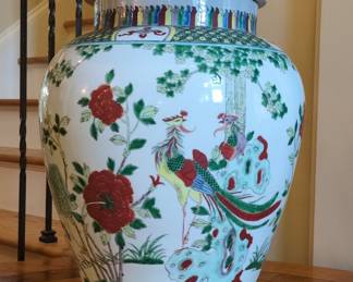 Oscar de la Renta Home Phoenix Motif Porcelain Table Lamp