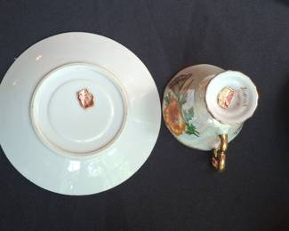 Ucagco August Poppy Teacup and Saucer
