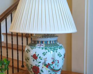 Oscar de la Renta Home Phoenix Motif Porcelain Table Lamp