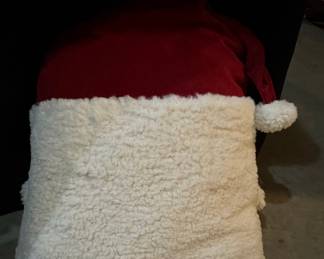 Pottery Barn Kids Santa Face Plush Decorative Throw Pillow