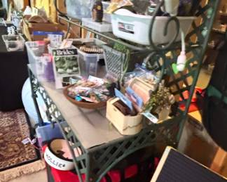 Vintage Wrought Iron Baker's Rack