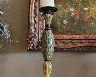 Vintage Brass Pineapple Candlestick Holder