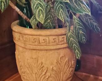 Aglaonema Golden Madonna in Neoclassical Style Footed Planter