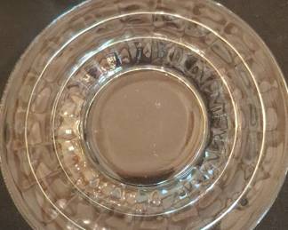 Fostoria Navarre Etched Glass Salad Plates