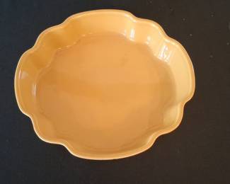 Yellow Scalloped Pie Dish by Chantal