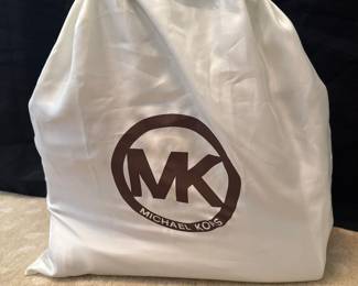 Michael Kors Hudson Dark Brown Suede Leather Belted Satchel