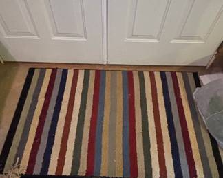 Multi-Color Striped Kilim Rug