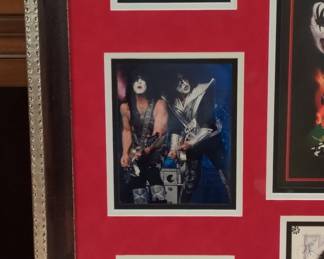 KISS Rocks Vegas 2014 Commemorative Autographed Display
