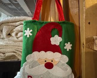 Santa Claus 'Believe' Felt Gift Bag