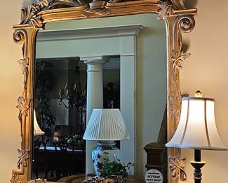 Howard Elliott Baroque Hanging Wall Mirror