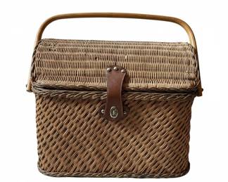Vintage Wicker Picnic Basket
