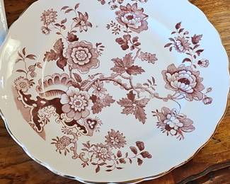 Royal Staffordshire Charlotte Brown Transferware Dinner Plate