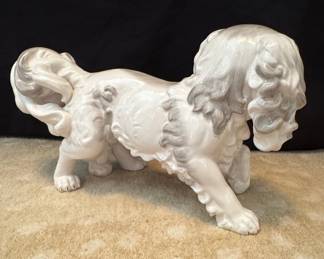 Jeanne Reed's Preservation Society of Newport County Porcelain Spaniel Figurine