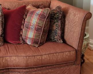 Century Furniture Curved Back Upholstered Sofa