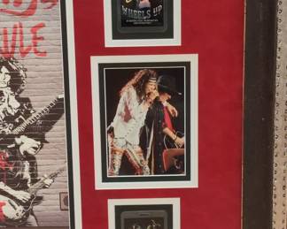 Aerosmith 'Let Rock Rule' 2014 Tour Framed Memorabilia Display