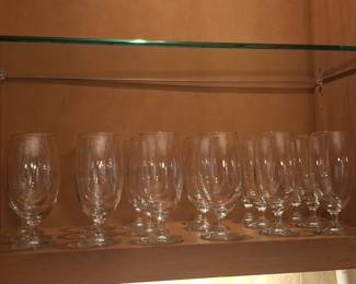 Generic Clear Glass Stemmed Beer Goblets