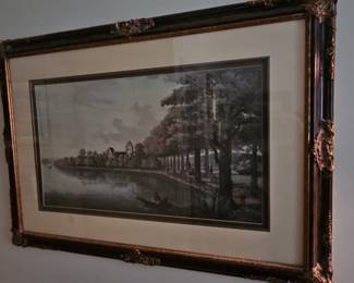 Antique Landscape Engraving by Charles Frederick Mielatz