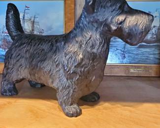Vintage Hubley Cast Iron Scottish Terrier Doorstop