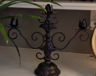 Southern Living At Home Sherwood Forest Iron Candelabra