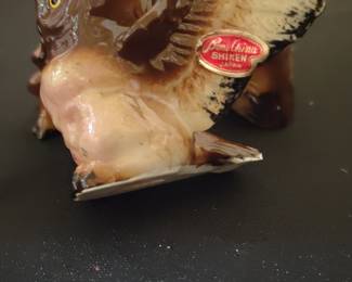 Vintage Shiken Bone China Owl Figurine Set