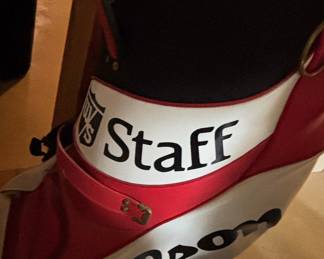 Vintage Wilson Staff Tour Golf Bag - Red and White