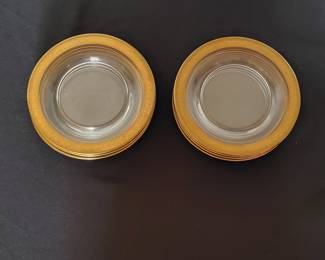 Vintage Tiffin-Franciscan Gold Encrusted Plates