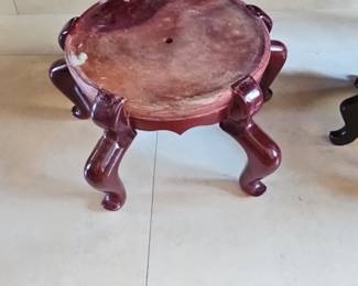 Vintage Chinese Rosewood Carved Vase Stand