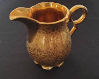 Wheeling Decorating Co. "Ransom" Gold China Creamer