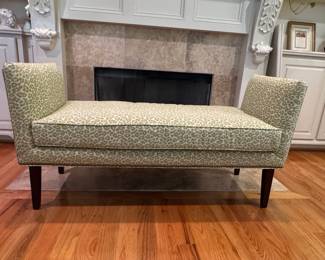 Ballard Designs "Seymour" Bench in Leopard Print