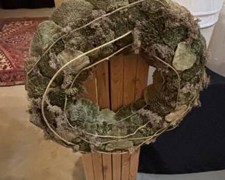 Preserved Moss and Dried Leaf Wreath
