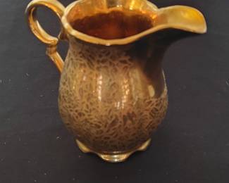 Wheeling Decorating Co. "Ransom" Gold China Creamer