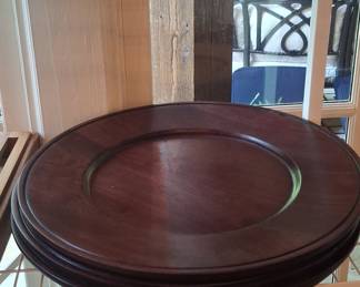 Rosewood Charger Plates