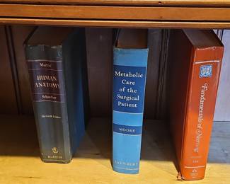 Vintage Medical Textbook Collection (Morris' Human Anatomy, Metabolic Care of the Surgical Patient, Fundamentals of Nursing)