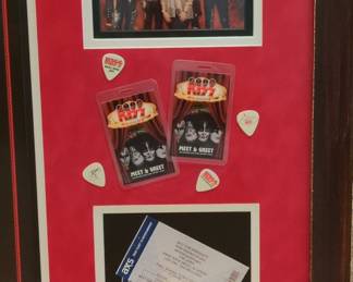 KISS Rocks Vegas 2014 Commemorative Autographed Display