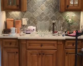 Custom Built-In Home Bar Cabinetry